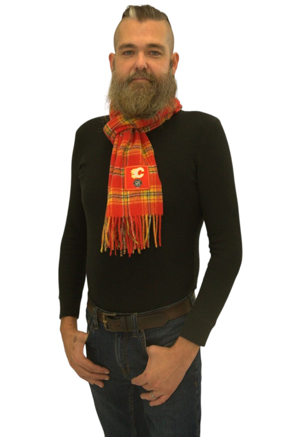 Calgary Flames Extra Long Lambswool Scarf