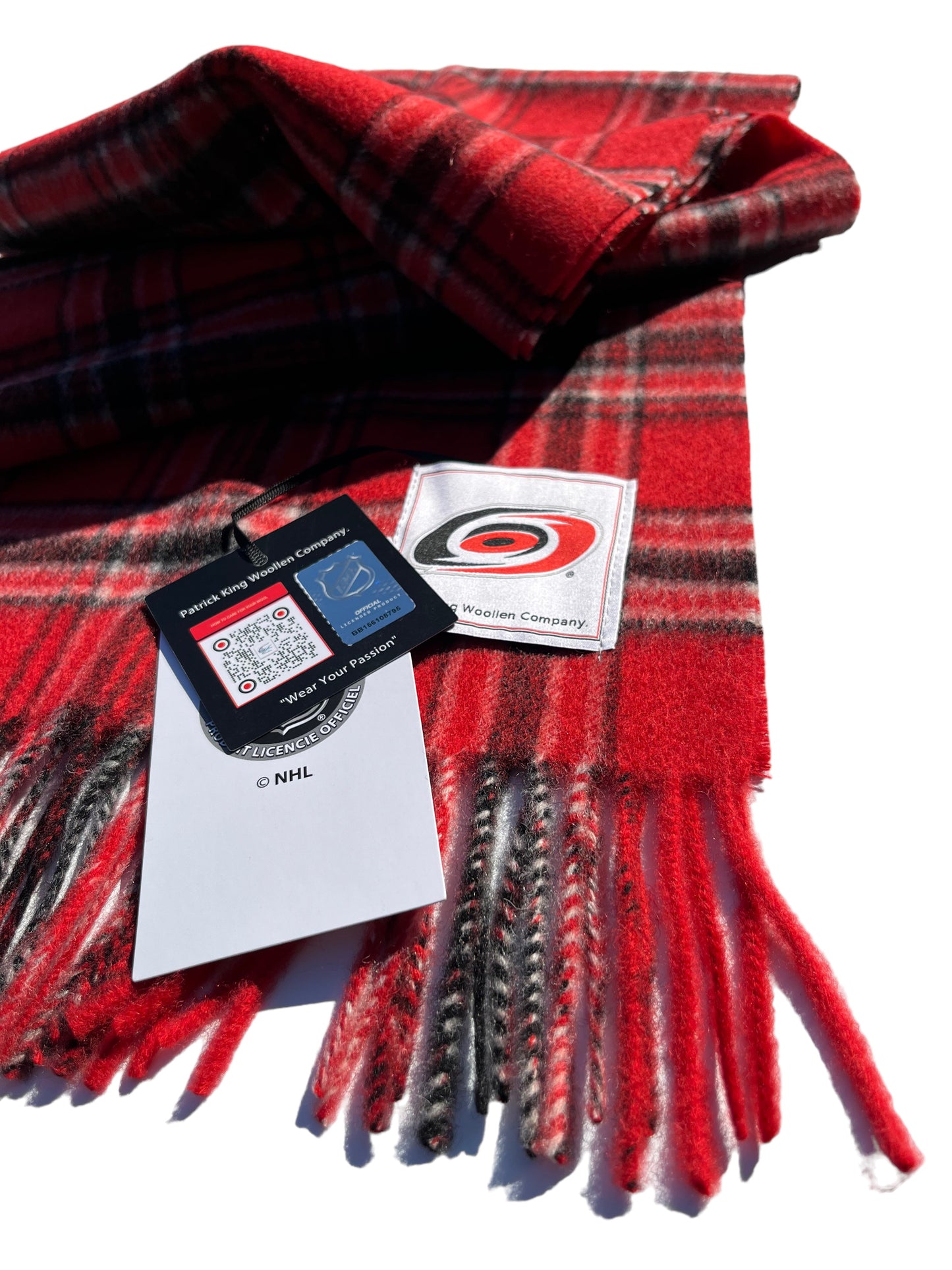 Carolina Hurricanes Lambswool Scarf Extra Long