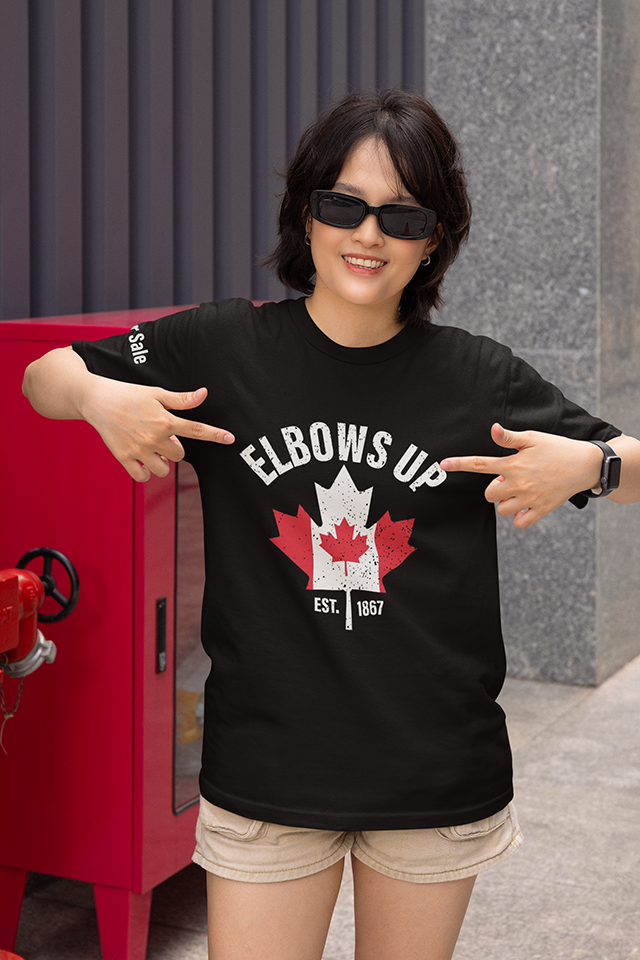 Elbows Up Ladies crew T-shirt