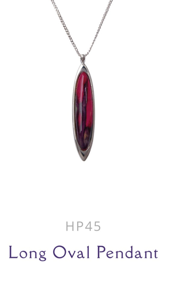 Heathergem Long Oval Pendant