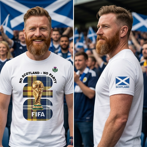 Scotland White World Cup Tee