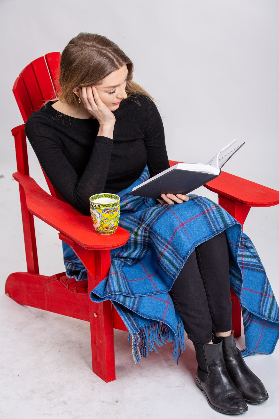 One World Together Tartan Knee Blanket