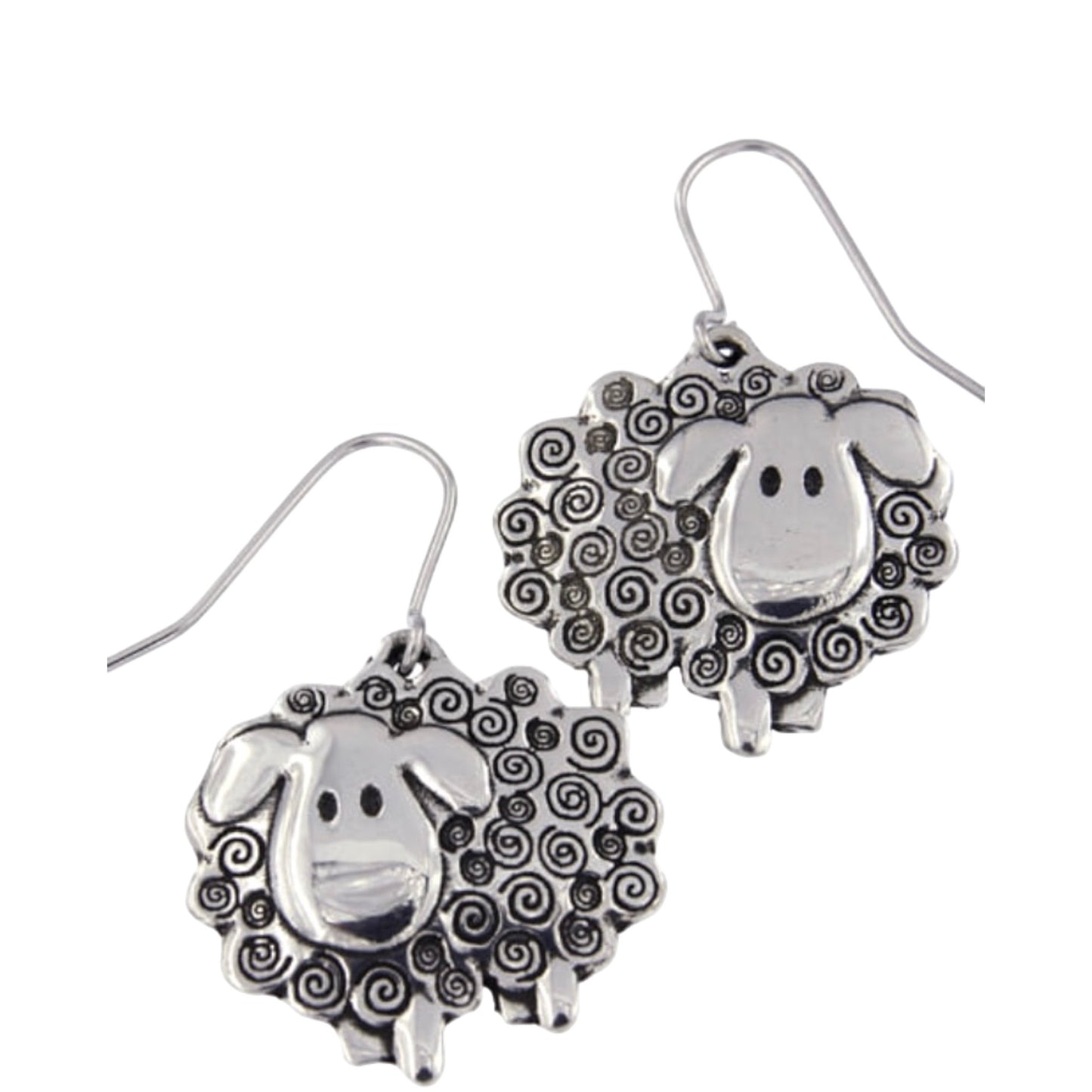 St. Justin Swirly Sheep Drop Earrings