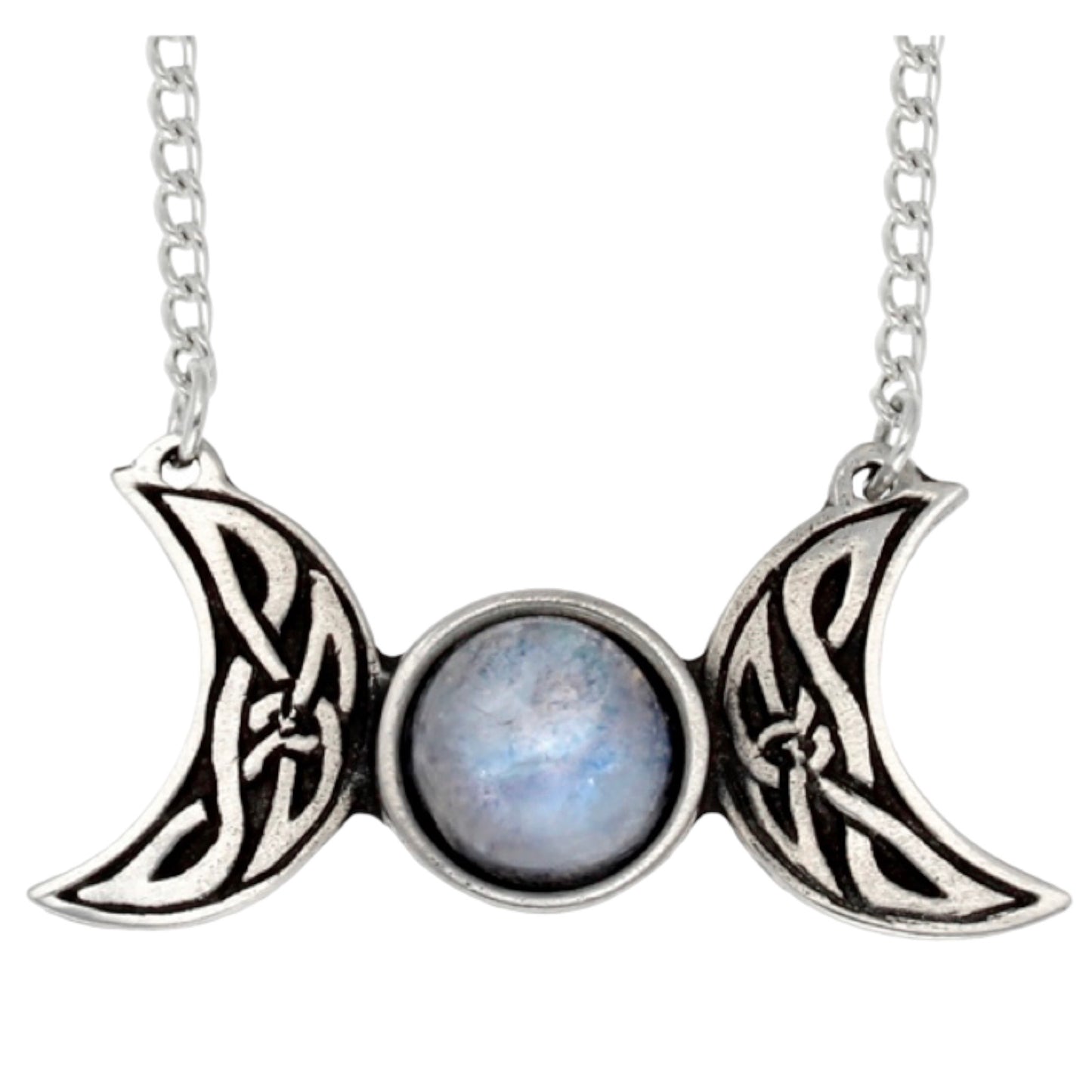 St. Justin Celtic Triple Moon Necklace