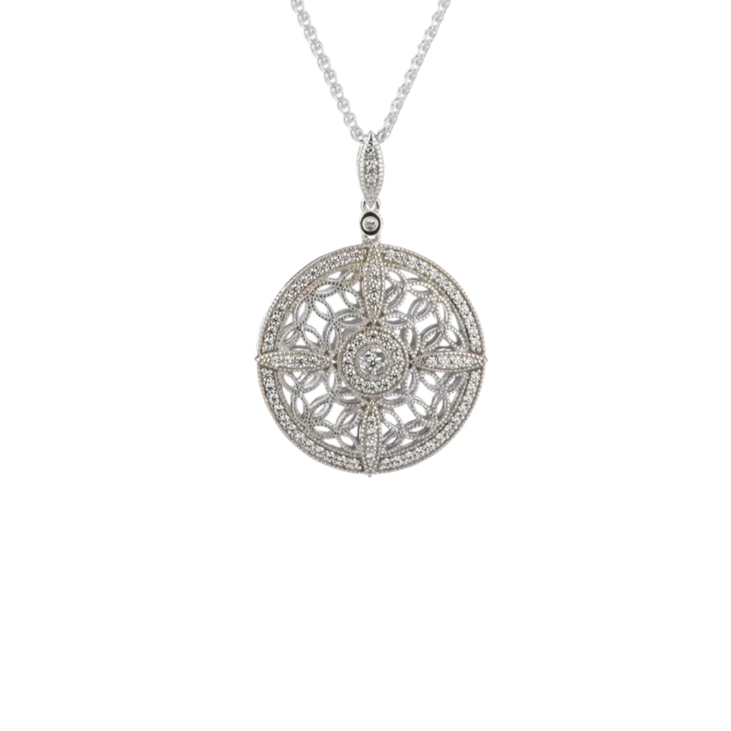 Keith Jack Silver Night and Day Reversible Pendant