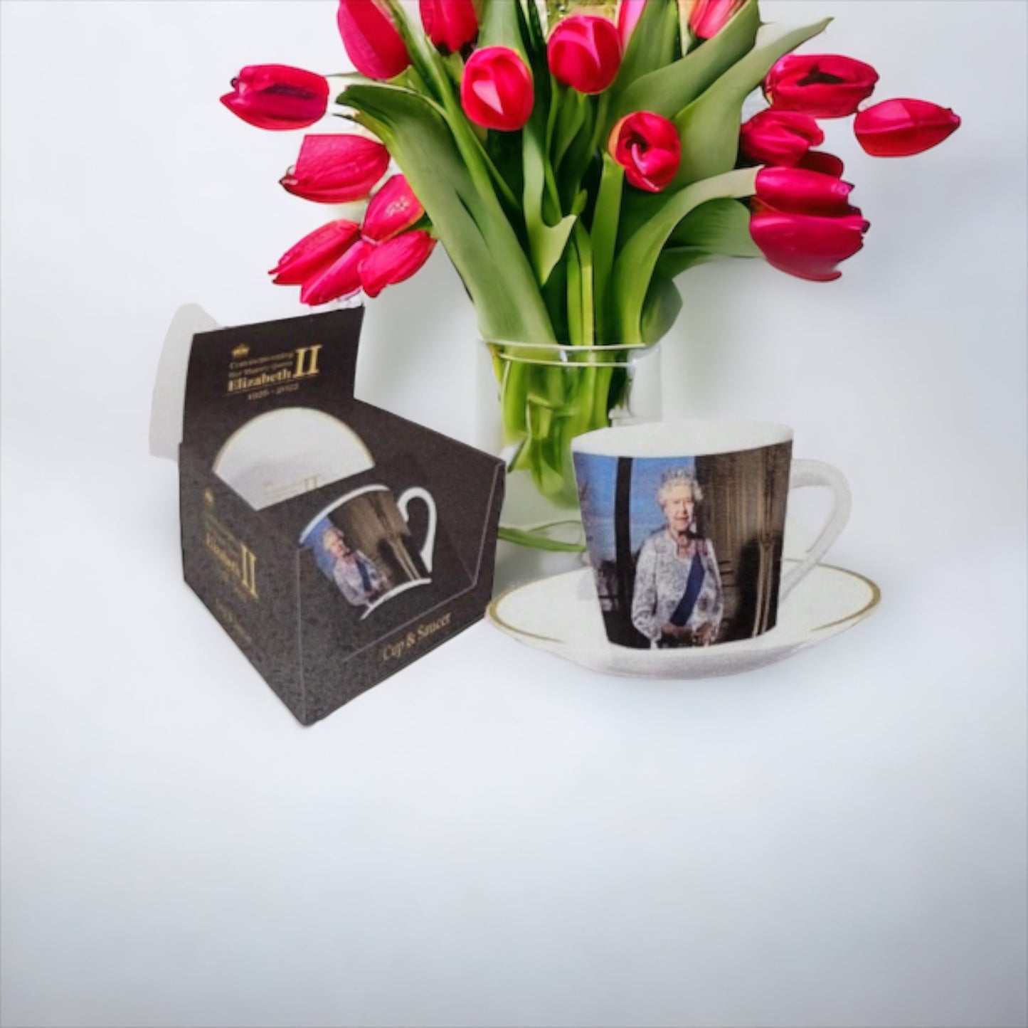 HM Queen Elizabeth 11 Commemorative Memorabilia - Cup & Saucer