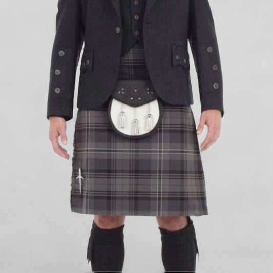 8 yrd Deluxe Kilt - Hamilton Grey
