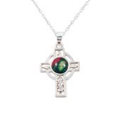 Heathergem Celtic Cross Silver Pendant