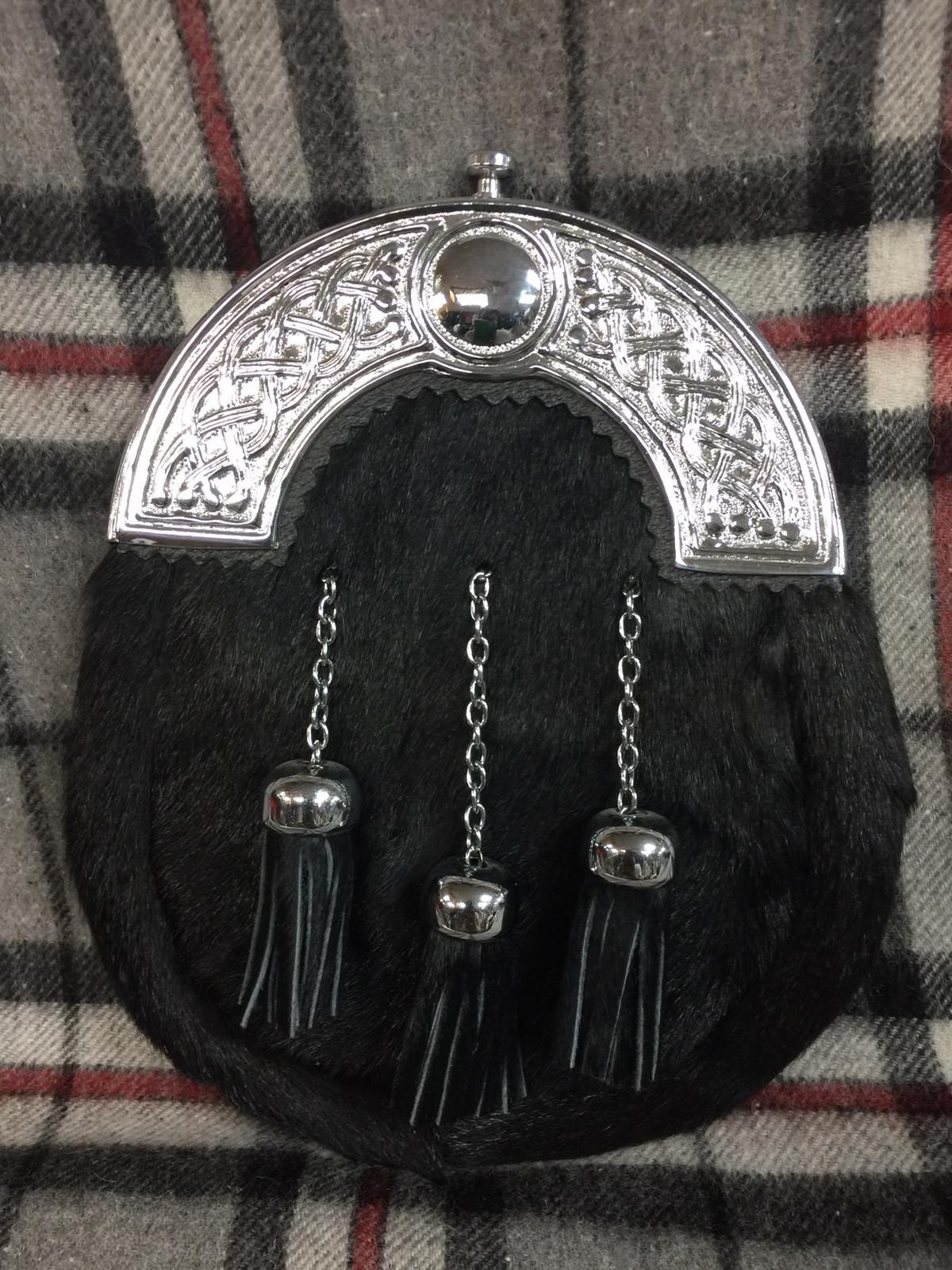 Black Bovine Sporran