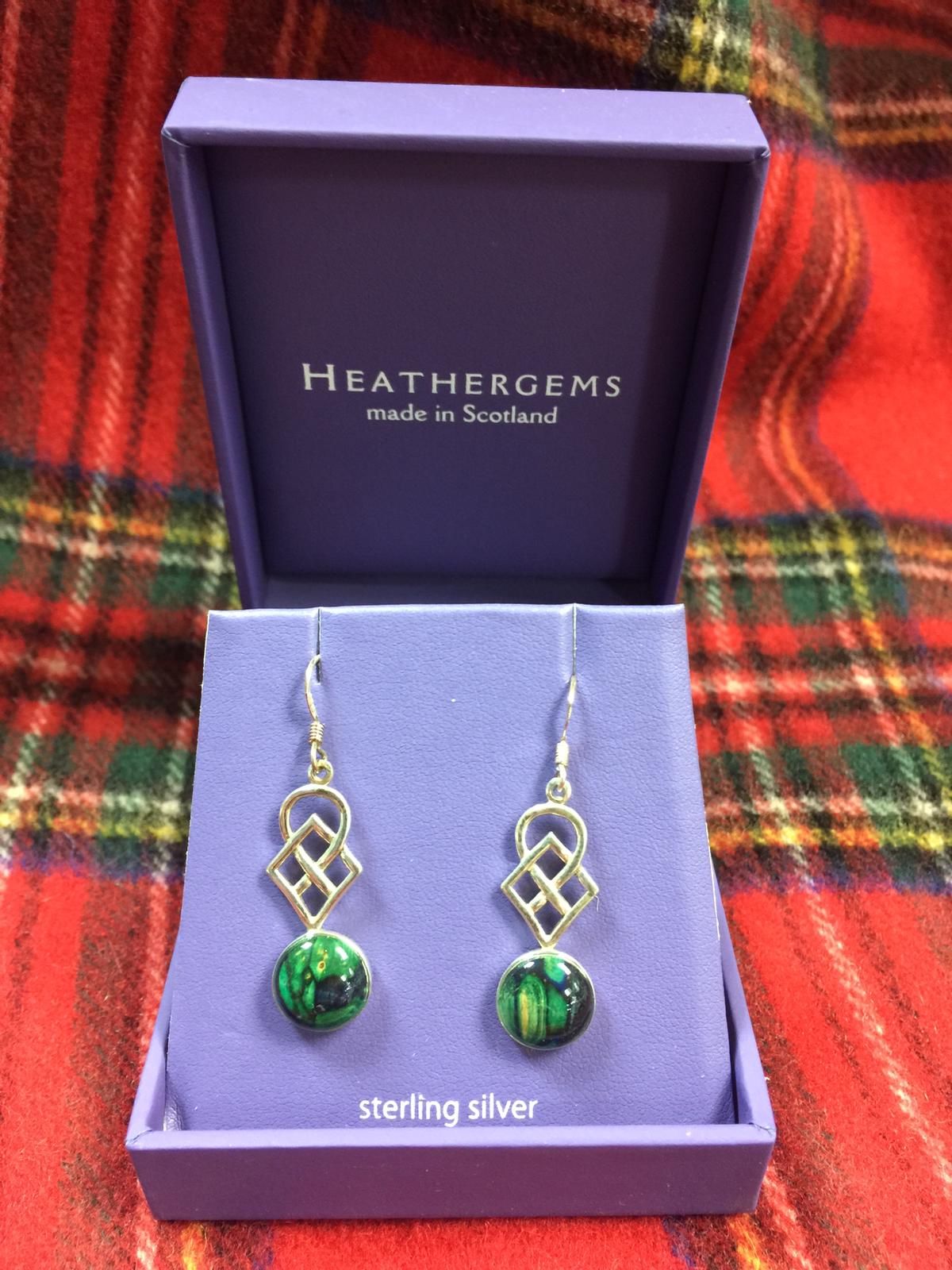 Heathergem Silver Drop Earings