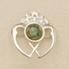 Heather Gems - Luckenbooth Wedding Brooch