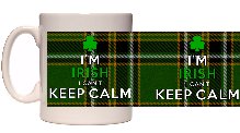 Im Irish I can't keep calm mug