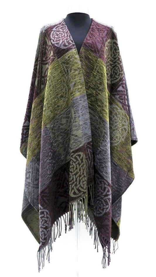 Calzeat of Scotland Celtic Knot Knightshade Ruana