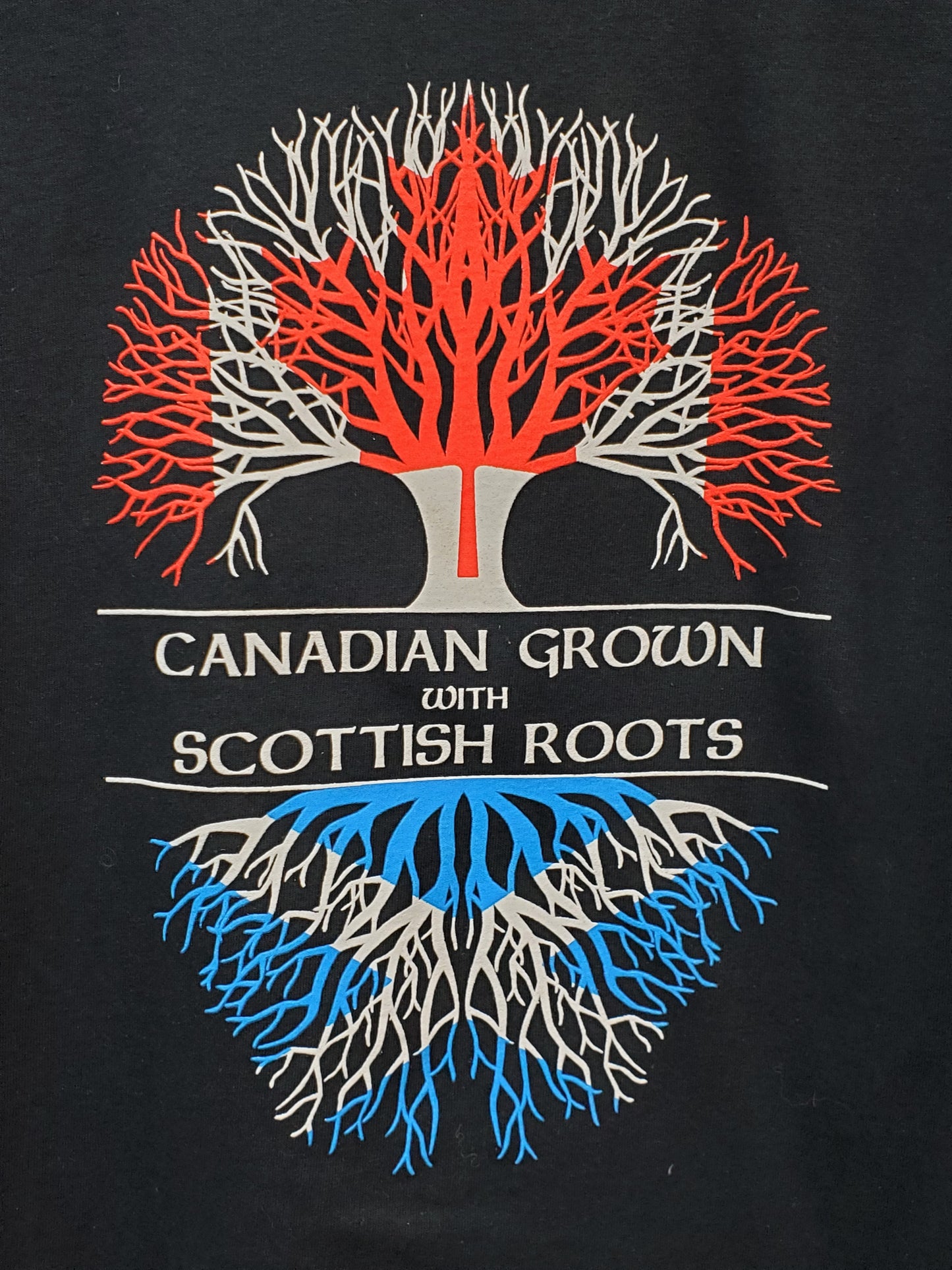 Canadian Grown with Scottish Roots Kids T-Shirt