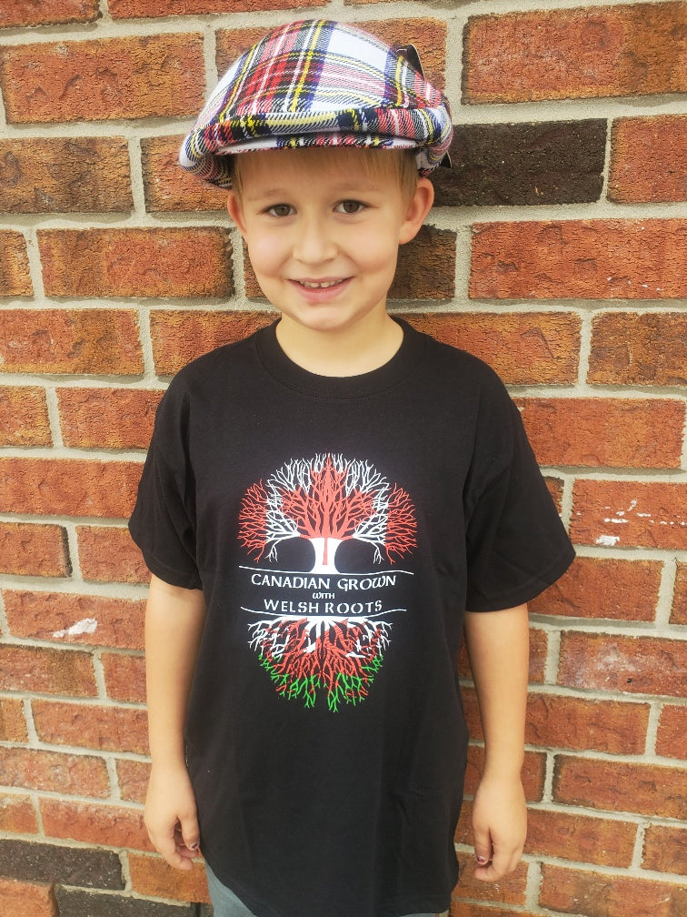 Canadian Grown with Welsh Roots Kids T-Shirt