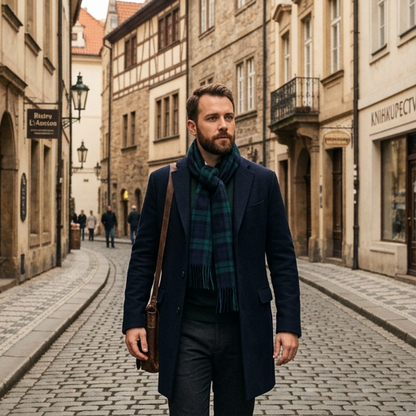 Black Watch Lambswool Tartan Scarf