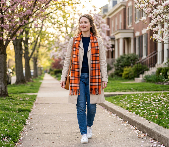 Autumn Ember Lambswool Scarf