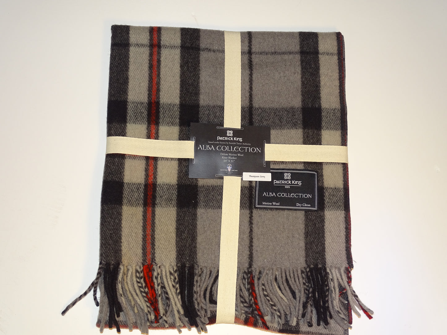 Thompson Grey Merino Wool Knee Blanket