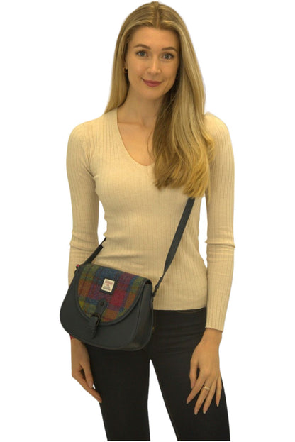 Harris Tweed Saddle Bag
