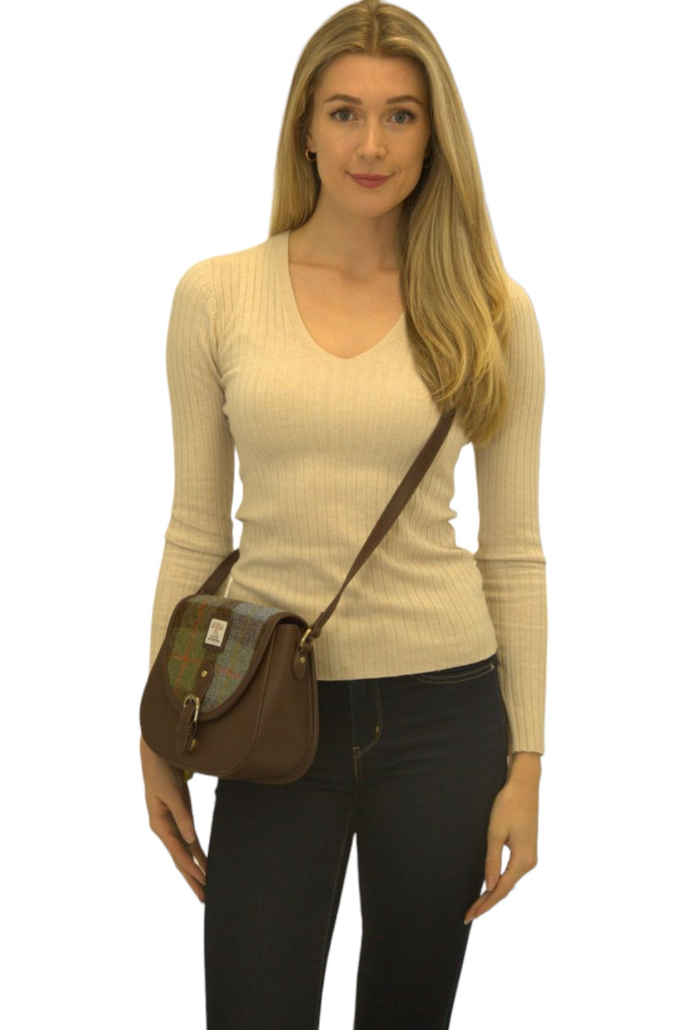 Harris Tweed Saddle Bag