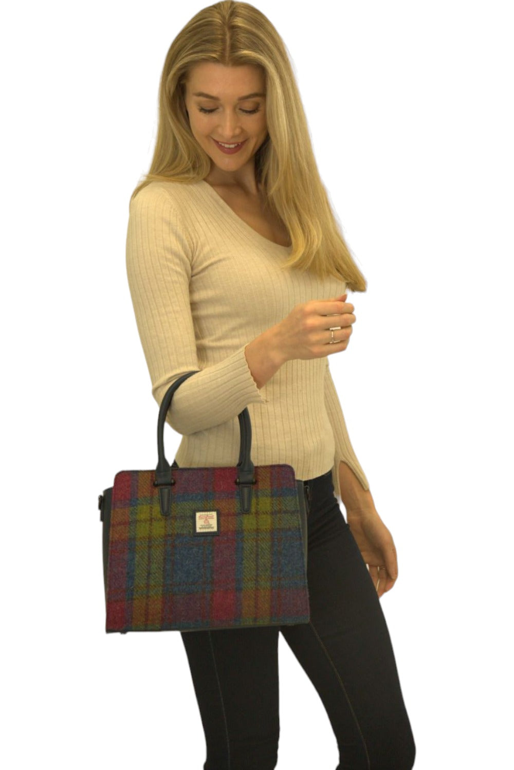 Harris Tweed Double Handle Tote
