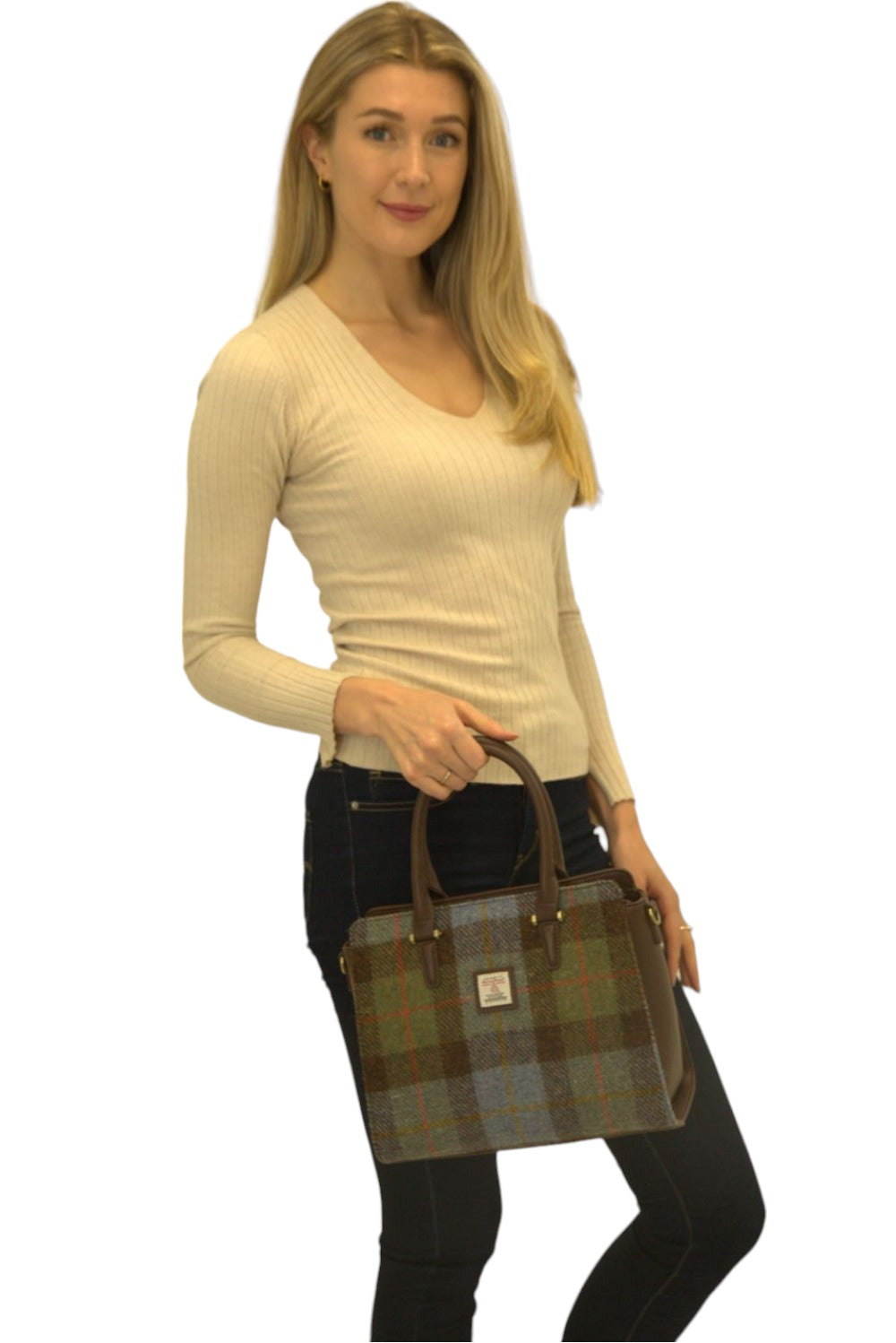 Harris Tweed Double Handle Tote