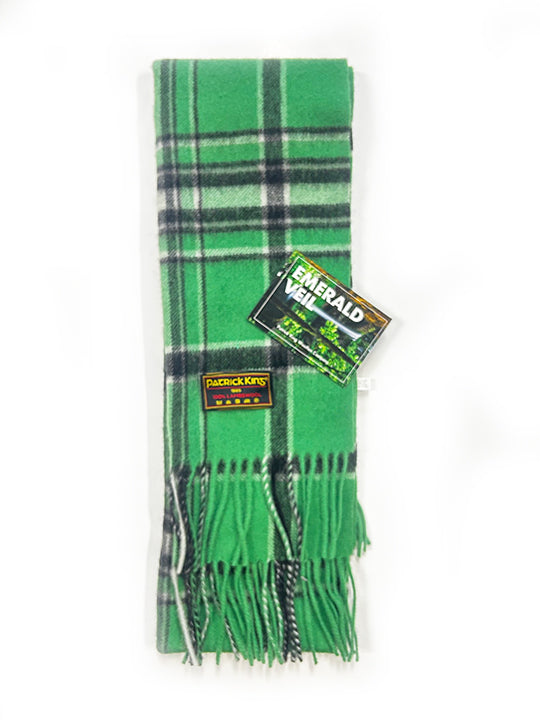 Emerald Veil Lambswool Scarf