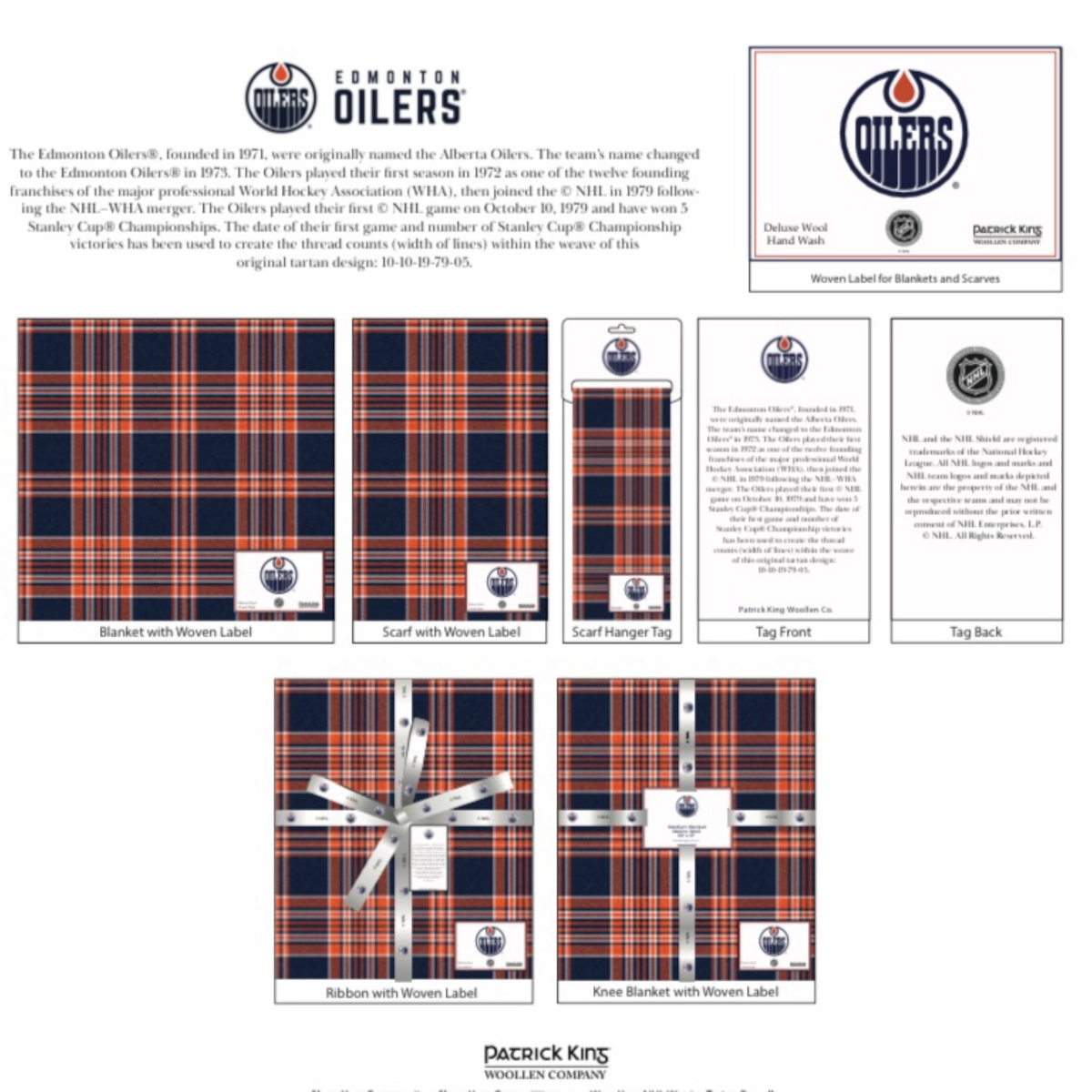 Oilers Rug Edmonton Oilers Wool Stadium Blanket – british-isles-shoppe
