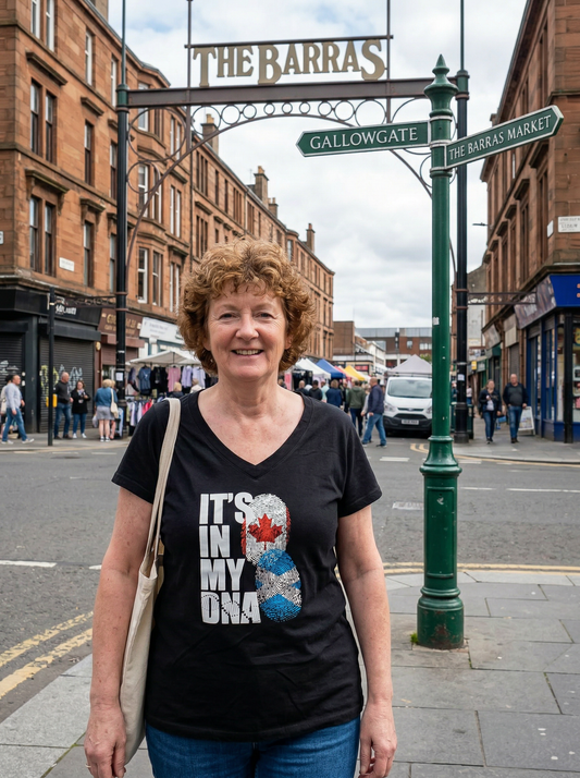 DNA Scottish Canadian ladies N-Neck T-Shirt
