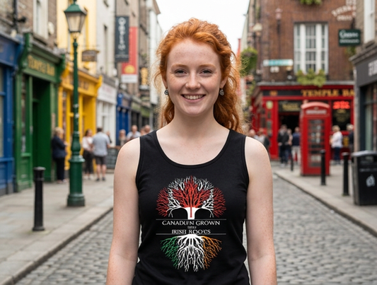 Canadian Born with Irish Roots Tank Top