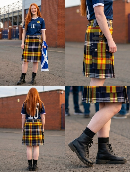 Ladies World Cup Tartan Kilts