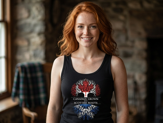 Canadian Born with Scottish Roots Tank Top