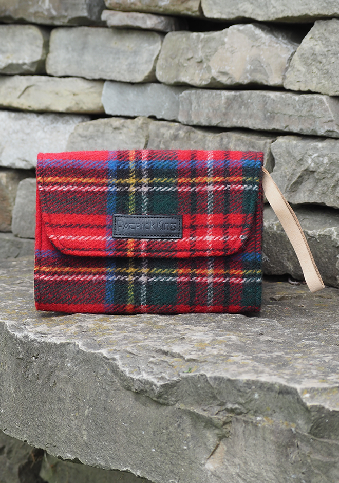 Tartan 2024 clutch bag