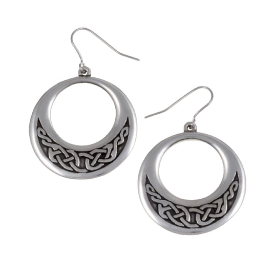 St. Justin Creole Earrings with Celtic Knot Work