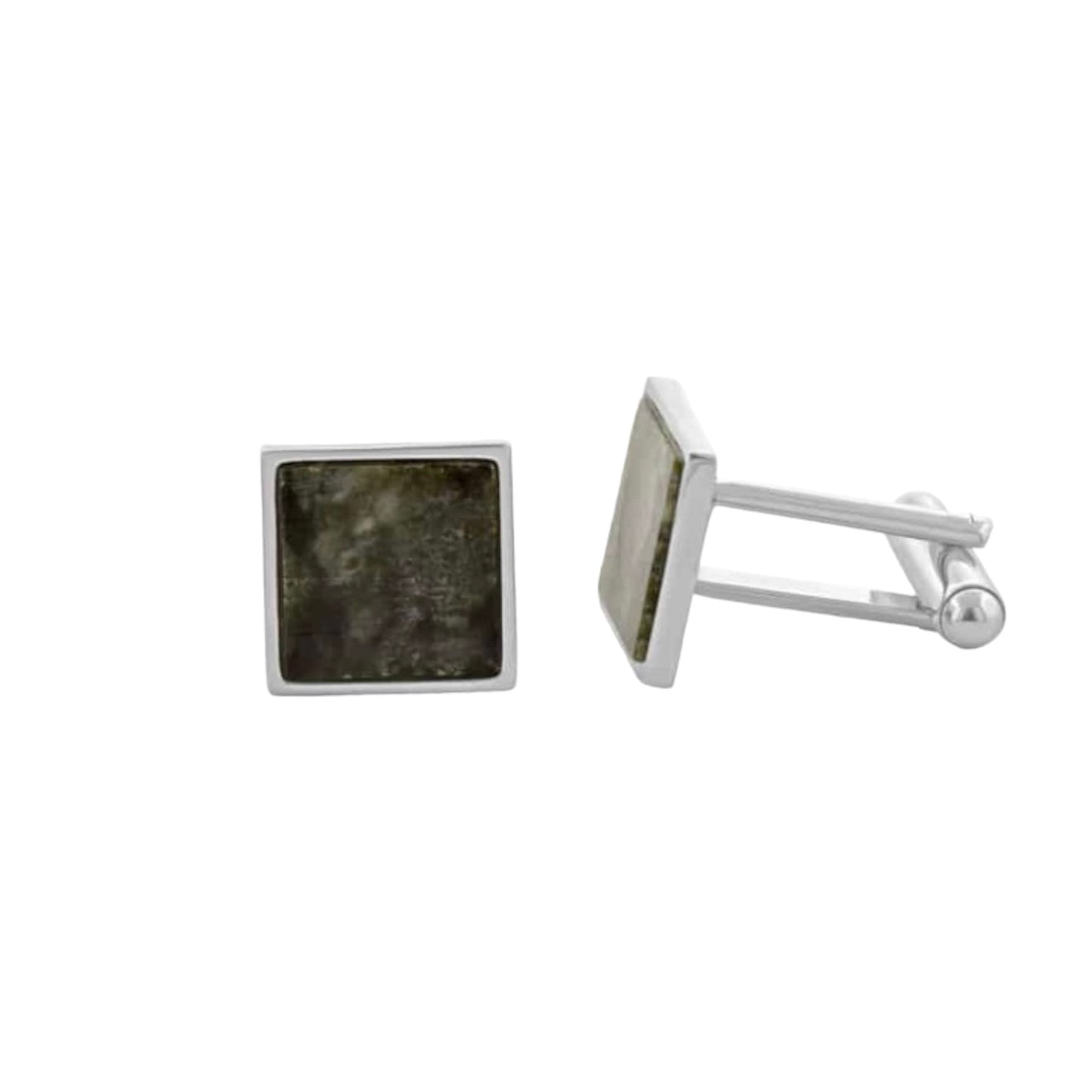 Connemara Marble Cufflinks Square