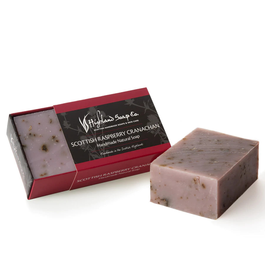 Highland Scottish Raspberry Cranachan Handmade Natural Soap