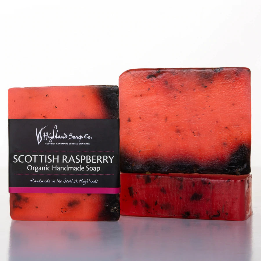 Highland Wild Scottish Raspberry Organic Handmade Soap