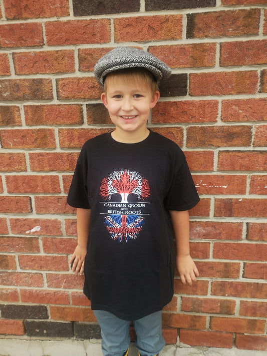 Canadian Grown with British Roots Kids T-Shirt