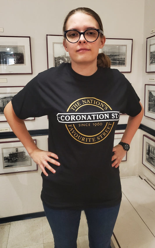Coronation Street Ladies/Men's Black T-Shirt